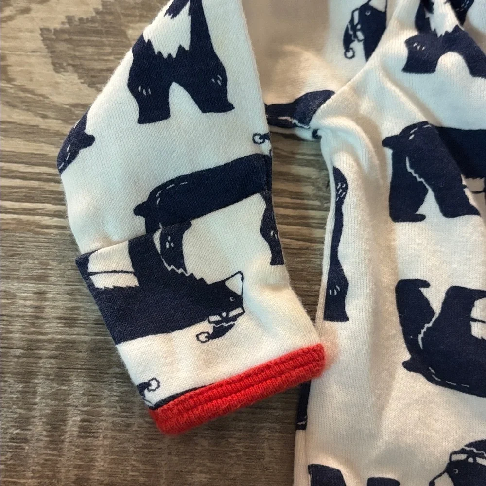 Carter's Christmas Bear Romper with zipper